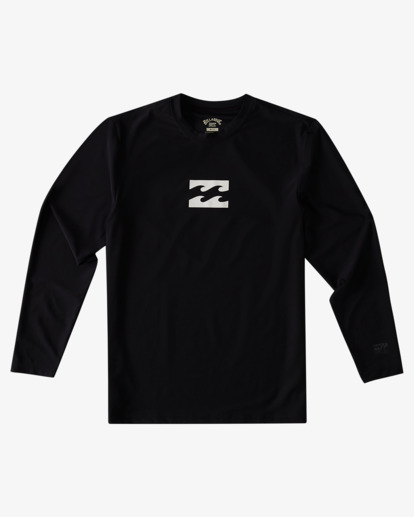 3 Boys' All Day Wave Loose Fit Long Sleeve Surf Tee Black ABBWR00105 Billabong