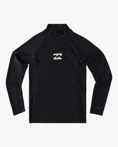 5 Boys' All Day Wave Performance Fit Long Sleeve Rashguard Black ABBWR00108 Billabong