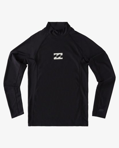 3 Boys' All Day Wave Performance Fit Long Sleeve Rashguard Black ABBWR00108 Billabong
