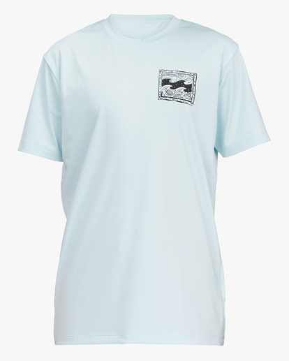 3 Boys' Crayon Wave Loose Fit Short Sleeve Surf Tee Brown ABBWR00122 Billabong