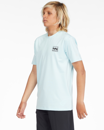 0 Boys' Crayon Wave Loose Fit Short Sleeve Surf Tee Brown ABBWR00122 Billabong