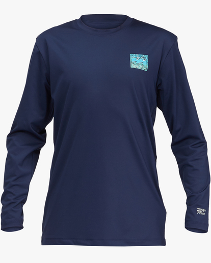 3 Boys' Crayon Wave Loose Fit Long Sleeve Surf Tee  ABBWR00123 Billabong