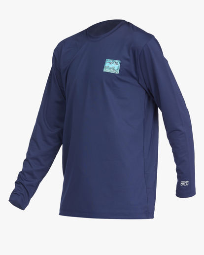 4 Boys' Crayon Wave Loose Fit Long Sleeve Surf Tee  ABBWR00123 Billabong