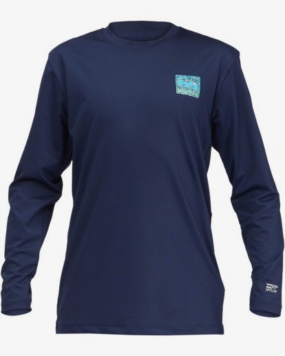 5 Boys' Crayon Wave Loose Fit Long Sleeve Surf Tee  ABBWR00123 Billabong