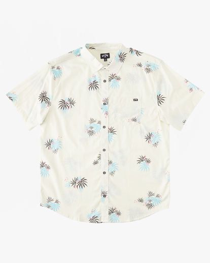 0 Boy's Sundays Mini Short Sleeve Shirt White ABBWT00125 Billabong