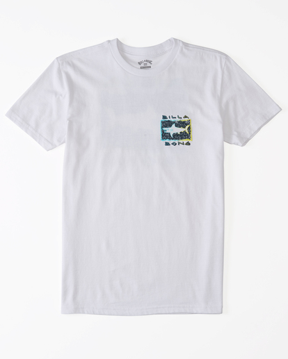0 Boy's Sharky Short Sleeve T-Shirt White ABBZT00243 Billabong