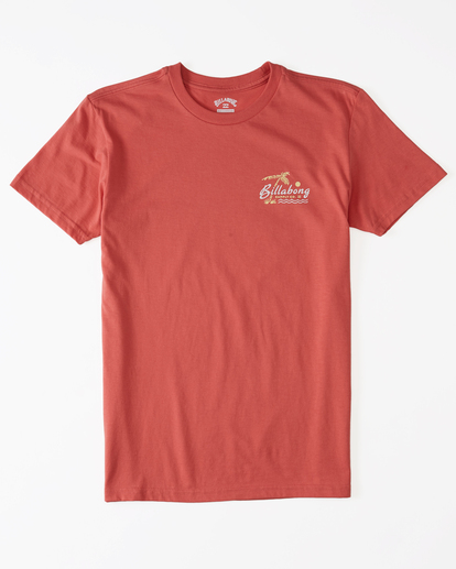 0 Boy's Social Lounge Short Sleeve T-Shirt Red ABBZT00245 Billabong