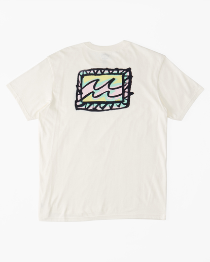 0 Crayon Wave - T-Shirt voor Jongens 8-16 White ABBZT00356 Billabong