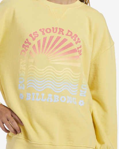 4 Making Waves - Sweatshirt for Girls 4-16 Yellow ABGFT00138 Billabong