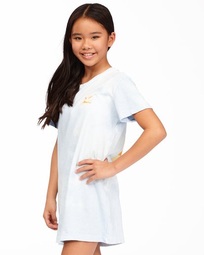 1 Girls' Keep It Beachy T-Shirt Dress Blue ABGKD00101 Billabong