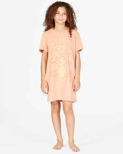 0 Girls' Keep It Beachy T-Shirt Dress Pink ABGKD00101 Billabong