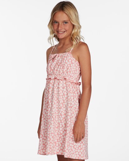 0 Girls' Summers Here Knit Dress Orange ABGKD00133 Billabong