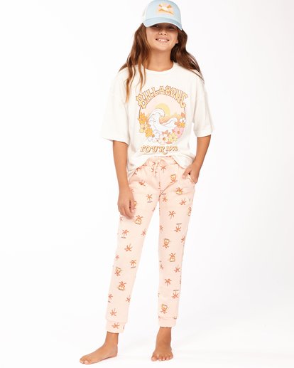 0 Girls' New Day Sweatpants Pink ABGNP00112 Billabong