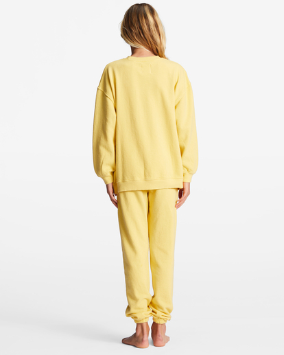 2 Girls' Making Waves High-Waist Sweatpants Yellow ABGNP00117 Billabong