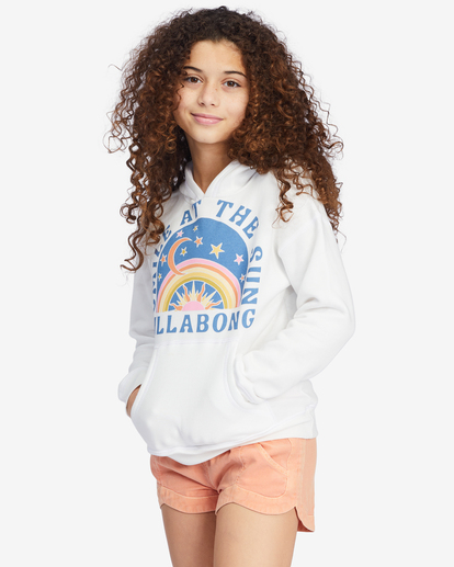 0 Girls' Smile At The Sun Graphic Hoodie White ABGSF00154 Billabong