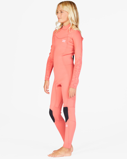 1 Girls' 3/2 Synergy Back Zip Full Wetsuit Orange ABGW100107 Billabong