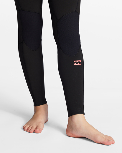 5 Girls' 4/3 Synergy Back Zip Full Wetsuit Black ABGW100108 Billabong