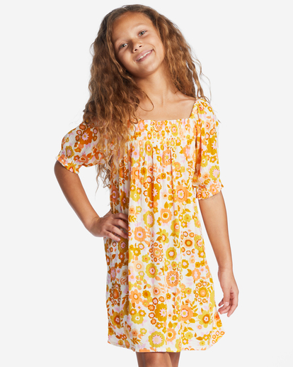 0 Feelin Sweet Robe Babydoll Pour Filles Orange ABGWD00122 Billabong