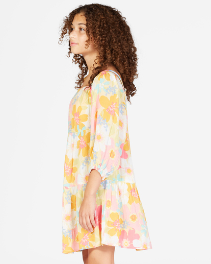 3 Girls' Love Crush Babydoll Dress Yellow ABGWD00124 Billabong