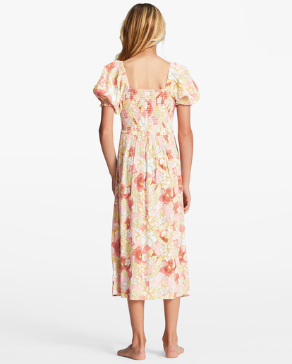 1 Girl's 4-16 Spring Fling Midi Dress Pink ABGWD00129 Billabong