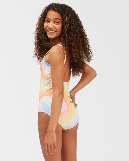 2 Girls' Groovy Road One Piece One Piece Swimsuit Multicolor ABGX100123 Billabong