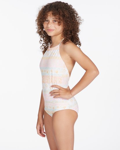 1 Girls' Layered With Love One-Piece Swim Multicolor ABGX100127 Billabong