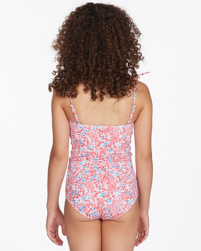 2 Girls' Ready For Fun One-Piece Swimsuit Multicolor ABGX100129 Billabong