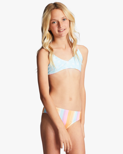 1 On The Bright Side - Reversible Trilette Two-Piece Bikini Set for Girls 4-16  ABGX200268 Billabong