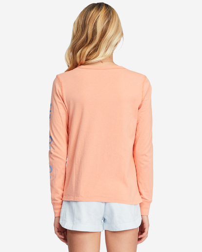 2 Girls' Love Is All Long Sleeve Graphic Boyfriend T-Shirt Orange ABGZT00342 Billabong