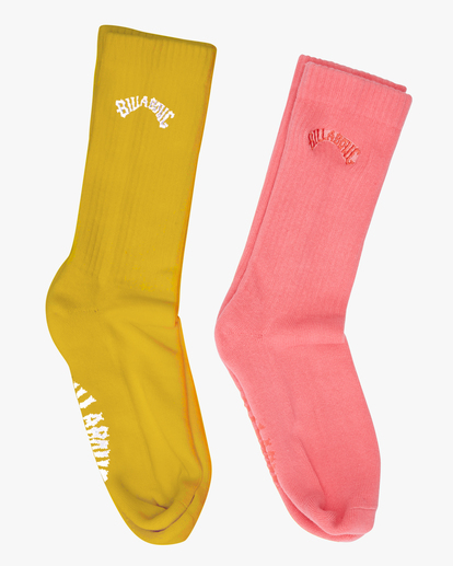 0 2-Pack Sport Crew Socks Yellow ABJAA00154 Billabong