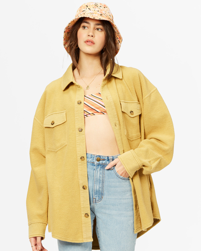 2 Any Time Shacket Button-Down Jacket  ABJFT00211 Billabong