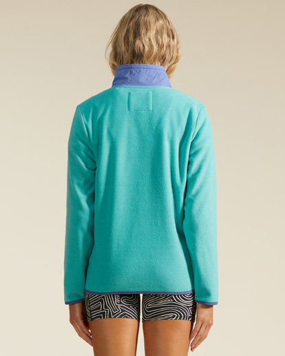 2 A/Div Boundary Lite Half-Zip Mock Neck Sweatshirt Green ABJFT00289 Billabong