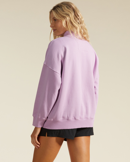 2 A/Div Canyon Mock Neck Sweatshirt Purple ABJFT00293 Billabong