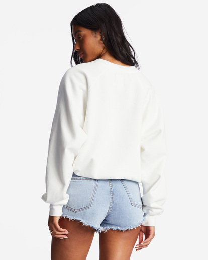 2 Here We Go Graphic Crewneck Sweatshirt White ABJFT00344 Billabong