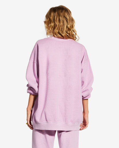 2 Billabong x Smiley Ridin Happy Sweatshirt Purple ABJFT00367 Billabong