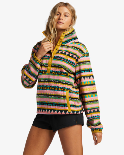 3 Switchback Lite - Fleece met Col voor Dames Multicolor ABJFT00376 Billabong