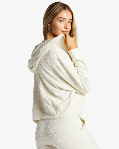 3 Beach Breeze - Sweat à capuche zippé pour Femme Blanc ABJFT00391 Billabong