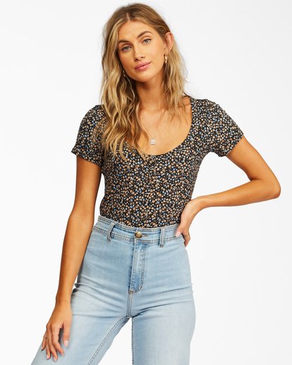 0 Little Buttons Henley Top  ABJKT00227 Billabong