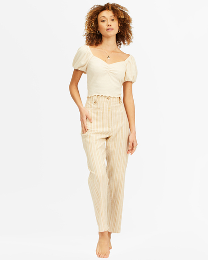 1 Its Love Knit Top White ABJKT00288 Billabong