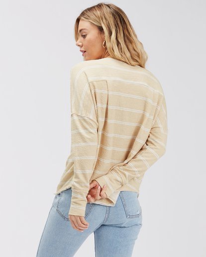 2 New Anyday Henley Top Brown ABJKT00307 Billabong