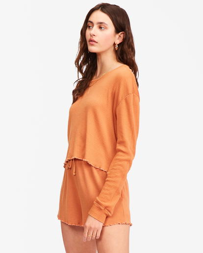 3 Pick Me Up Waffle Knit Long Sleeve Top Multicolor ABJKT00308 Billabong