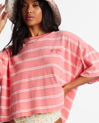 5 Feeling Free Boxy T-Shirt Pink ABJKT00340 Billabong