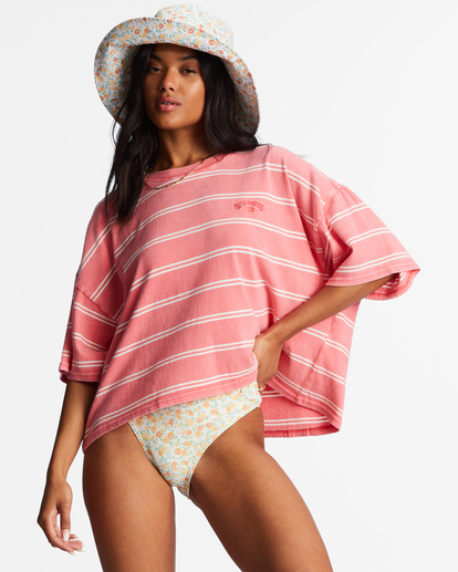1 Feeling Free Boxy T-Shirt Pink ABJKT00340 Billabong
