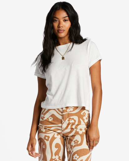 1 Better Then Basic Short Sleeve T-Shirt White ABJKT00396 Billabong