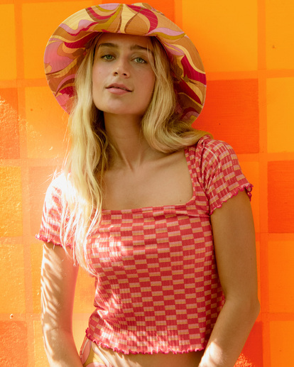 0 Squared Away Knit Top Pink ABJKT00415 Billabong