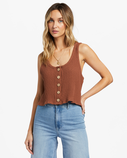 0 Keep Going Tank Top Brown ABJKT00437 Billabong