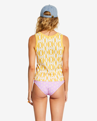 3 Billabong x Smiley Little Smiles Tank Top Yellow ABJKT00452 Billabong