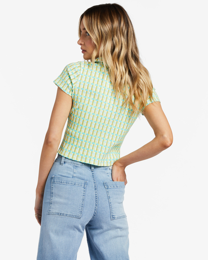 3 Forever Friend Rib Knit Top Blue ABJKT00464 Billabong