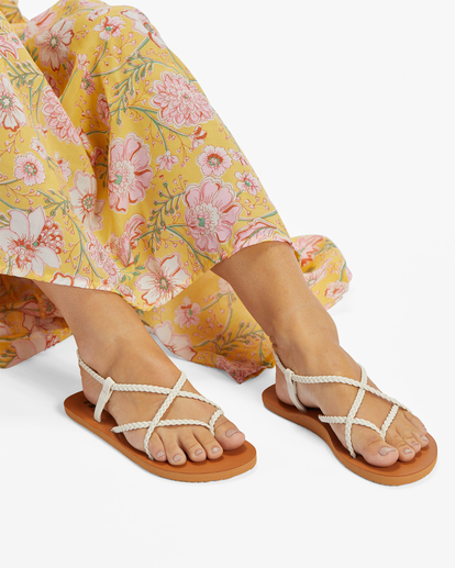 4 Crossing By Braided Sandals Yellow ABJL100047 Billabong