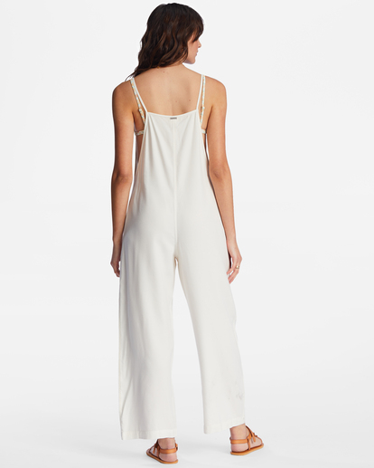2 Beach Cruiser Wide-Leg Overalls White ABJNP00234 Billabong